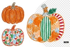 Hand-drawn Pumpkin Clipart Product Image 1