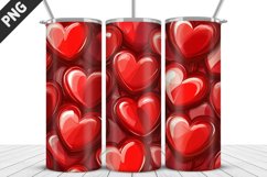 Valentines Love Skinny Tumbler PNG Wrap| Valentines Tumbler Product Image 3