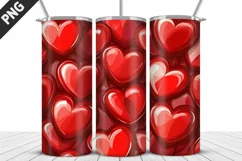 Valentines Love Skinny Tumbler PNG Wrap| Valentines Tumbler Product Image 3