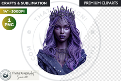 Fantasy Ruler Clipart PNG, Fantasy King &amp; Queen Portrait Product Image 1