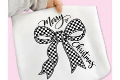 Merry Christmas Bow PNG, Christmas Coquette Sublimation PNG Product Image 2