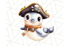 Cartoon Pirate Kids and Animals PNG Clipart for Fun Designs Product Image 5