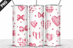 Lovely Hearts Tumbler Design | Valentine's Day Tumbler Wrap Product Image 3