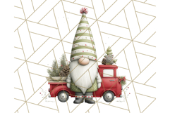 Vintage Truck Christmas Gnomes Clipart PNG, Cute Gnome Png Product Image 2