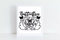 Butterflies Appear When Angels Are Near Svg, Memorial Svg. Product Image 2