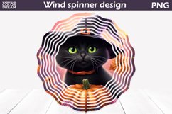 Halloween Black Cat Wind Spinner | Halloween Wind Spinner Product Image 1