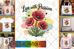 Unique TOTE BAG Art PNG, Flowers Quote Product Image 1