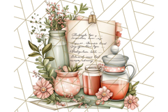 Cottagecore Apothecary PNG Clipart, Rustic Potions &amp; Herbs Product Image 2
