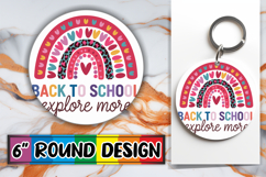 Bright Circle Ornaments Design, Back To School Product Image 1