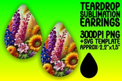 Whimsical Teardrop Design for DIY , Flower Product Image 1