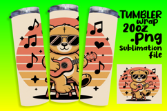 UNIQUE 20oz Tumbler Artwork , Cute Bear Product Image 1