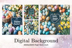 Easter Egg Background Backdrop Wallpaper Wall Art Product Image 1