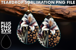 Cheerful Teardrop Earrings Ideas PNG, Leopard Prints Product Image 1