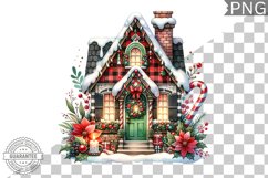 Christmas House Sublimation - Clipart PNG Design Product Image 1