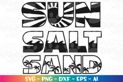 Summer svg Sun salt sand Vacation tropical beach waves Product Image 2