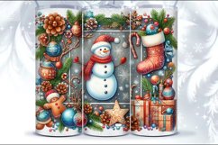 4 Christmas Seamless Tumbler Wrap 20 oz Product Image 3
