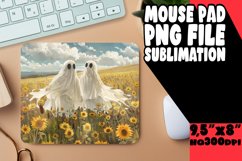 Cute Ghosts Halloween Mouse Pad Art PNG Product Image 1