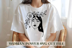 Woman Power SVG Design | Feminist SVG for Cricut&amp;Silhouette Product Image 1
