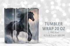 Christmas horse tumbler bundle| Winter Tumbler Sublimation Product Image 4