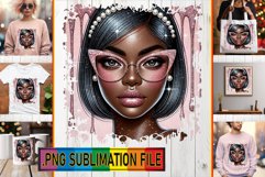Sweet TSHIRT Art PNG, Afro Girl Product Image 1