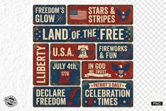 Patriotic Signs PNG illustrations Product Image 1