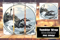 Sublimation Landscape Tumbler Wrap 20oz Product Image 1