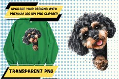 Peekaboo Pup Watercolor Sublimation - Adorable Dog Product Image 1