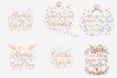 Pet Memorial Rainbow Bridge Clipart Bundle | 70 PNG Files Product Image 7