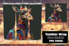 Funny Animal Portrait Tumbler SublimatioCartoonish Animal Fa Product Image 1