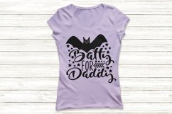 Batty For Daddy Svg, Halloween Svg, Bat Svg, Kids Halloween. Product Image 2