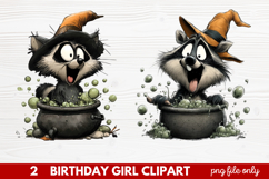 Quirky Halloween Clipart | Cute Spooky Character PNG Illustr Product Image 1