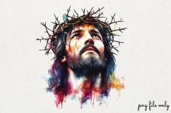 Watercolor Jesus Clipart PNG Product Image 1
