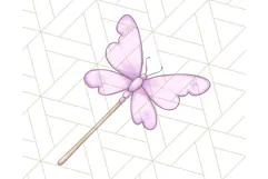 Pastel Purple Fairy Garden Clipart Enchanted Cottagecore Png Product Image 5