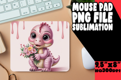 TIMELESS MOUSE MAT ARTISTIC DESIGN, Cute Dino Product Image 1
