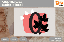 Wildflower Boho Floral Monogram Product Image 1