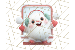 Christmas Train Ride PNG Clipart with Yeti and Elves Product Image 2