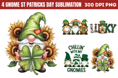 Gnome St Patricks Day Sublimation Bundle PNG Product Image 2