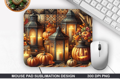 Pumpkins Mouse Pad, Halloween Mouse Pad PNG Design Product Image 1