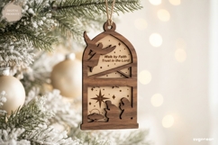 Nativity Silhouette Ornament SVG Bundle | Christmas | SVG Product Image 5