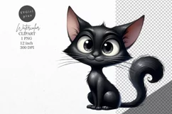 Cat Clipart, Funny kitten clipart, Cat clipart Product Image 1