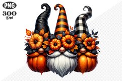 Halloween Gnomes Sublimation - Clipart PNG Design Product Image 1