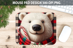 Christmas Beer Mouse Pad Sublimation - Animal PNG Design Product Image 1