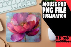 Blossom Magic: Sublimated Mouse Pad Designs Design PNG Product Image 1