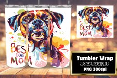 Watercolor Pet Parent Tumbler Wrap Sublimation - 20oz Product Image 1