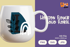 Horizon Flower Boho Floral Monogram Product Image 1