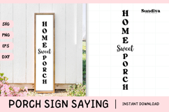 Porch Sign Saying SVG | Home Sweet Porch Product Image 1