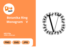Botanika Ring Monogram Product Image 1