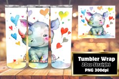 Colorful Animal Collection Sublimation Tumbler Design - 20oz Product Image 1
