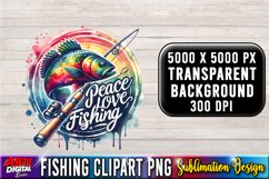 Fishing Sublimation clipart #22 Product Image 2
