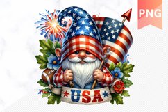 USA - 4th Of July Sublimation - Clipart PNG Design Product Image 1